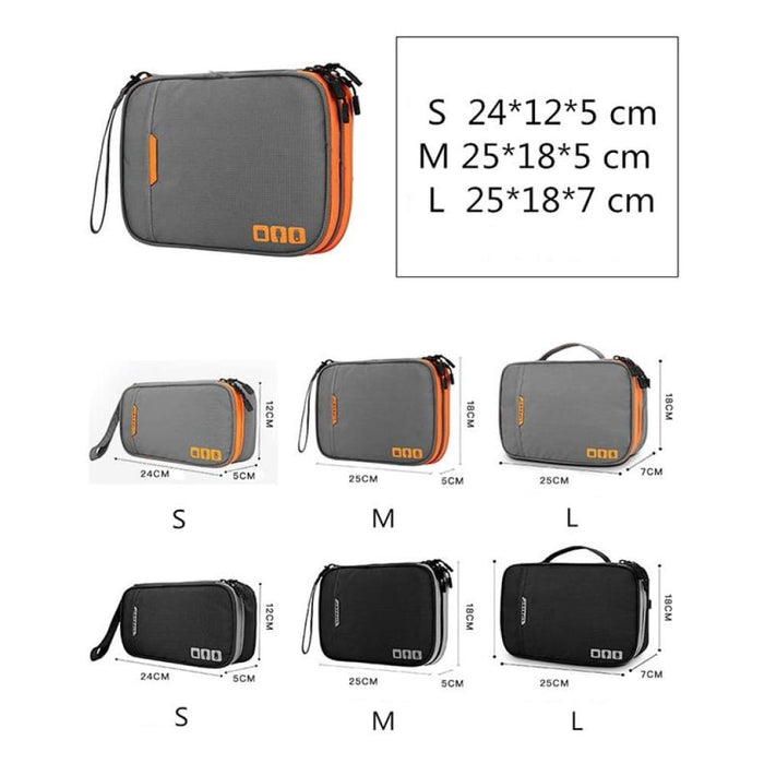 Multi Functional Headphone Charger Data Cable Storage Bag