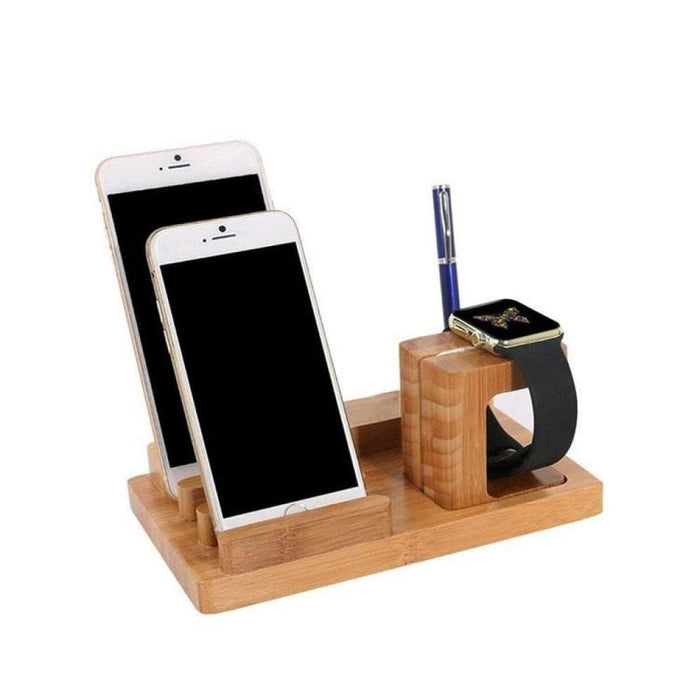 Multi - functional Wood Bamboo Universal Charging Stand