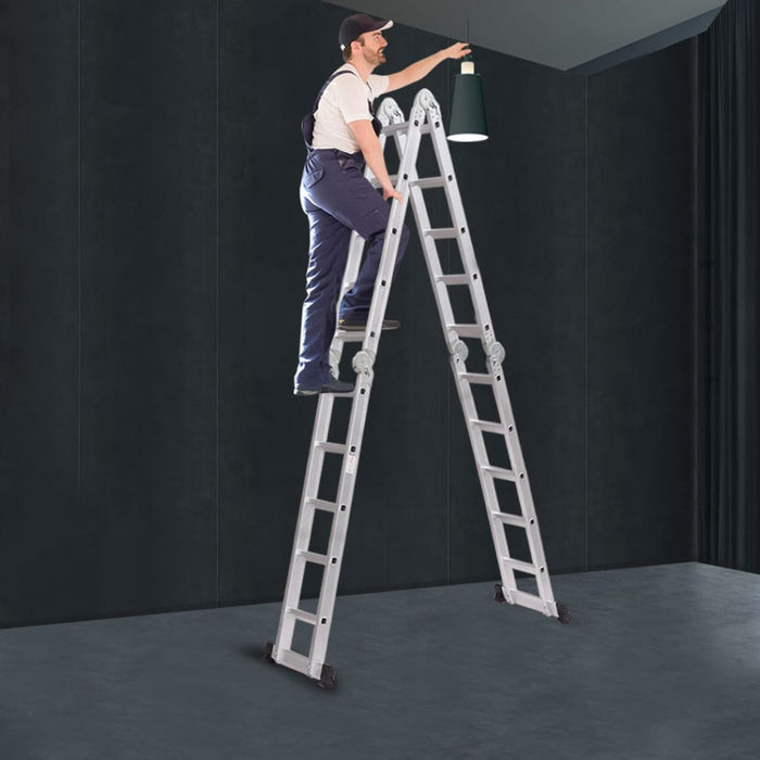 Multi Purpose Ladder 5.7m Aluminium Folding Platform
