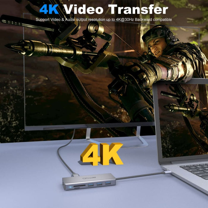 Multi Usb Hub Type c 3.0 Hdmi Vga Micro Sd Card Readers