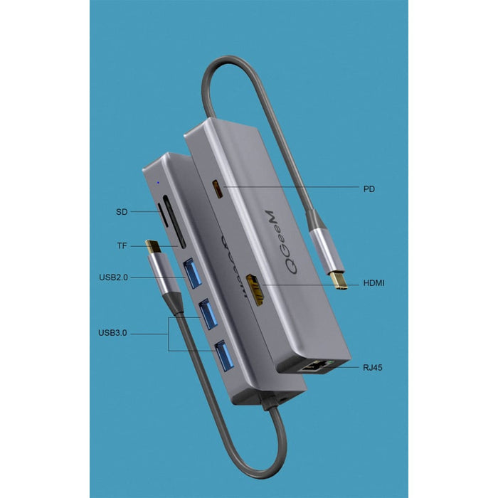 Multi Usb Hub Type c 3.0 Hdmi Vga Micro Sd Card Readers