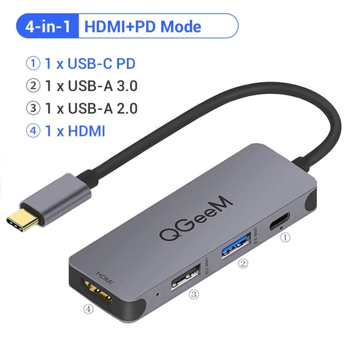 Multi Usb Hub Type c 3.0 Hdmi Vga Micro Sd Card Readers
