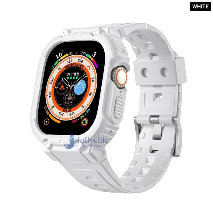 Multicolour Bumper Rugged Strap Case for Apple Watch