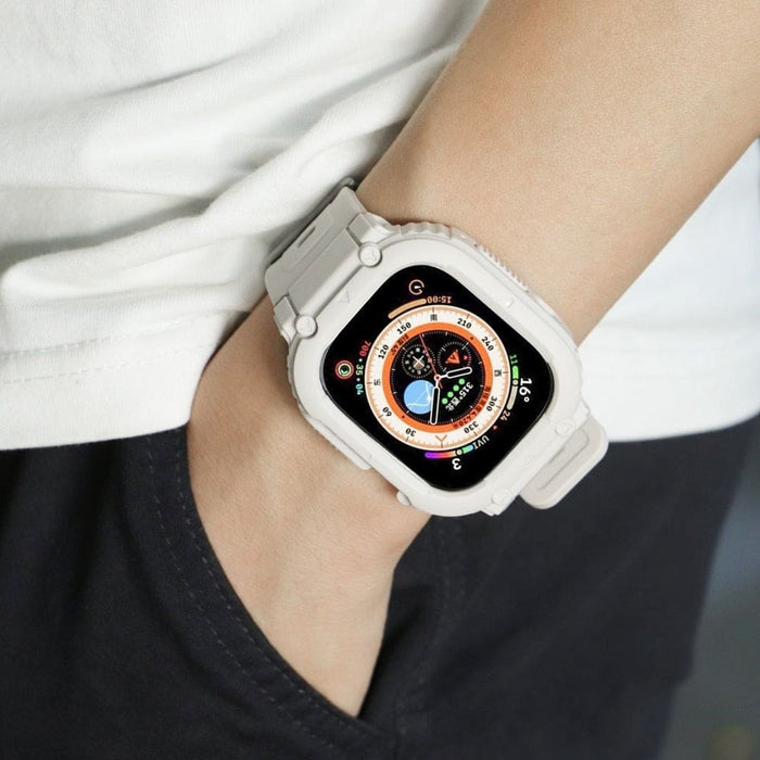 Multicolour Bumper Rugged Strap Case for Apple Watch