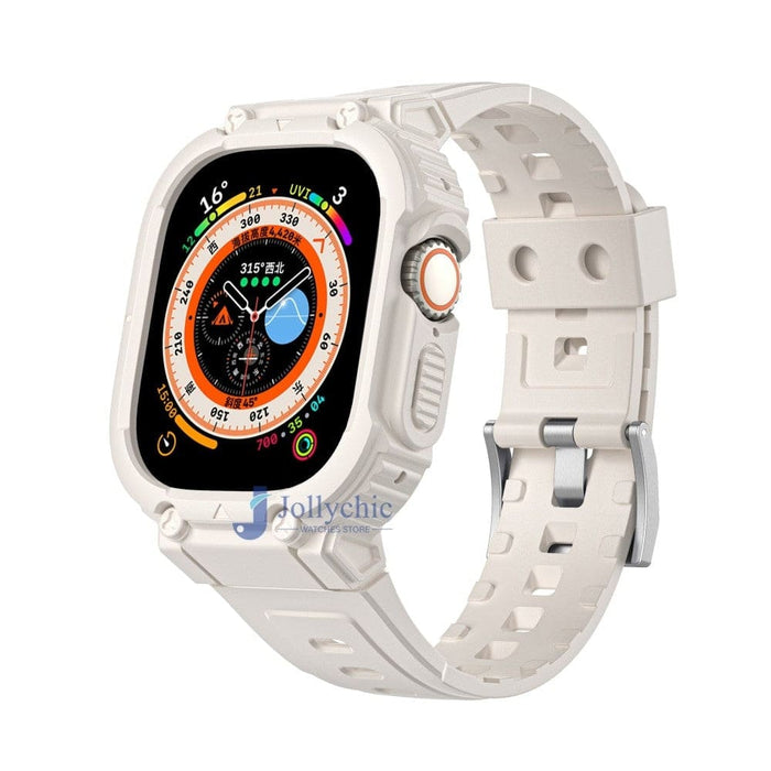 Multicolour Bumper Rugged Strap Case for Apple Watch
