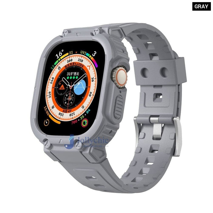 Multicolour Bumper Rugged Strap Case for Apple Watch