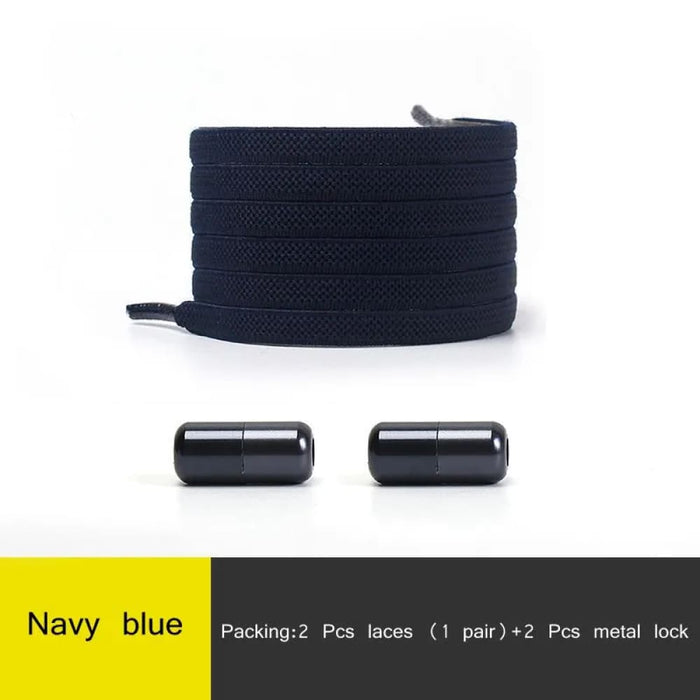 Multicolour Lock no Tie Elastic Sneakers Elderly Quick