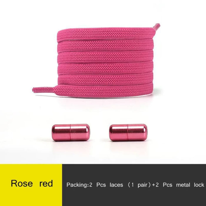 Multicolour Lock no Tie Elastic Sneakers Elderly Quick