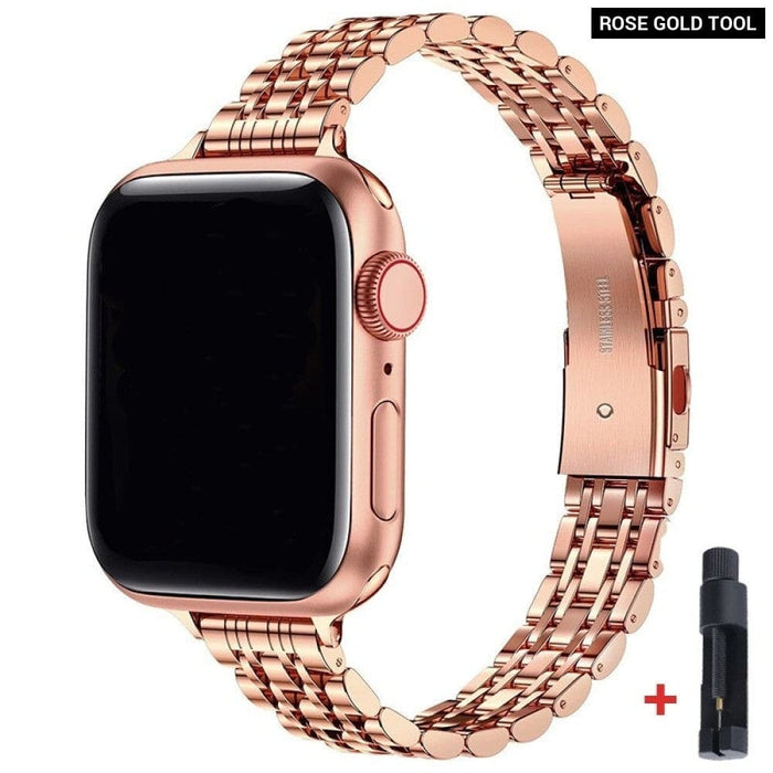 Multicolour Stainless Steel Strap For Apple Watch