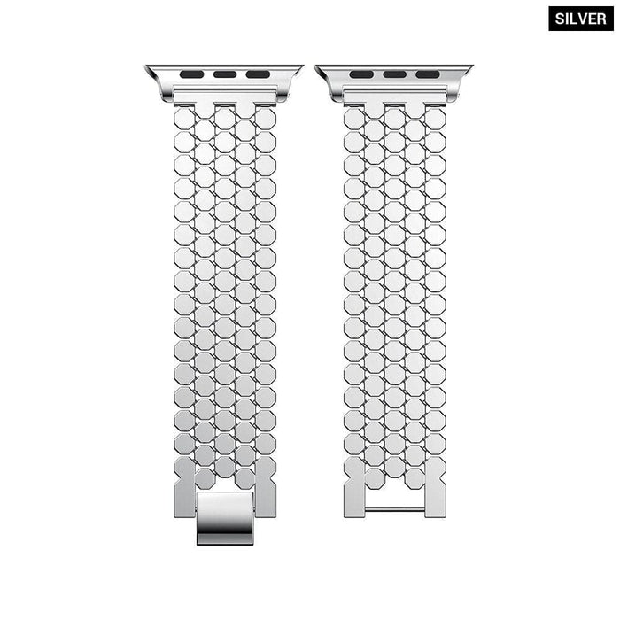 Multicolour Steel Chain Replacement Strap for Apple Watch