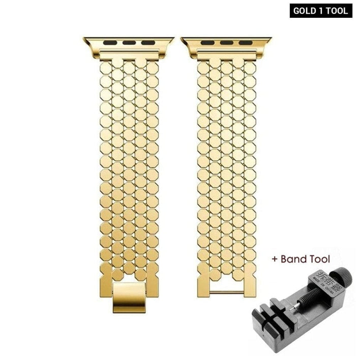 Multicolour Steel Chain Replacement Strap for Apple Watch