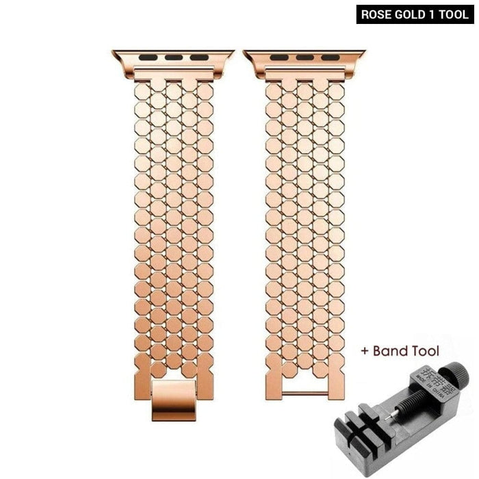 Multicolour Steel Chain Replacement Strap for Apple Watch