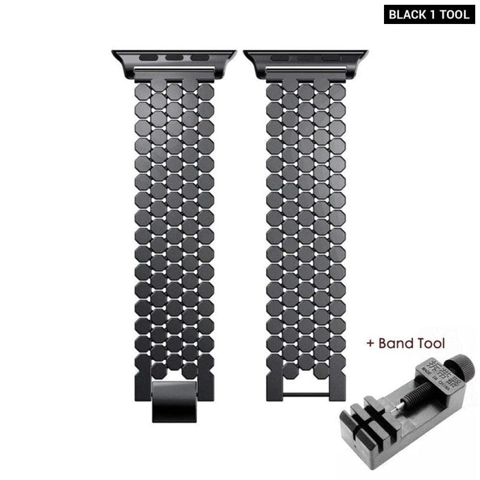 Multicolour Steel Chain Replacement Strap for Apple Watch