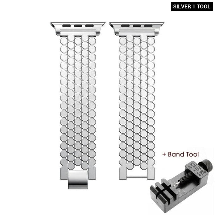 Multicolour Steel Chain Replacement Strap for Apple Watch