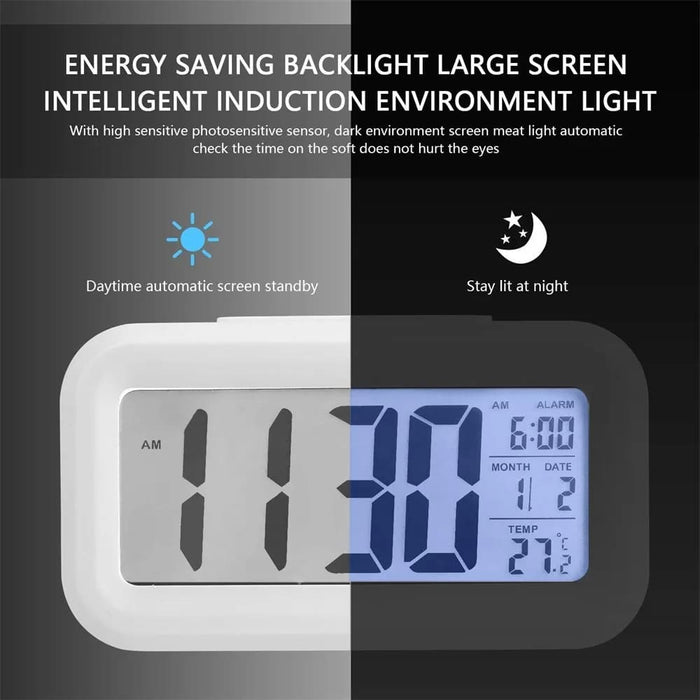 Multifunction Led Alarm Clock With Backlight Snooze Time