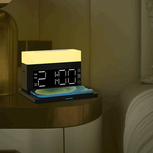 Vibe Geeks Multifunctional Wireless Charger With Clock