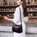 Multilayered Pu Leather Shoulder Bag