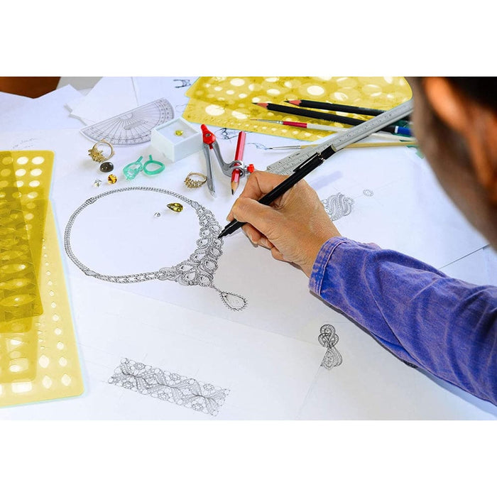 Multiple Pattern Line Draw Jewellery Templates Drafting