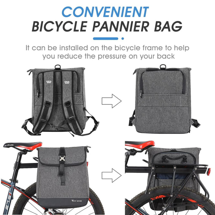 25l Multipurpose Bicycle Trunk Bag