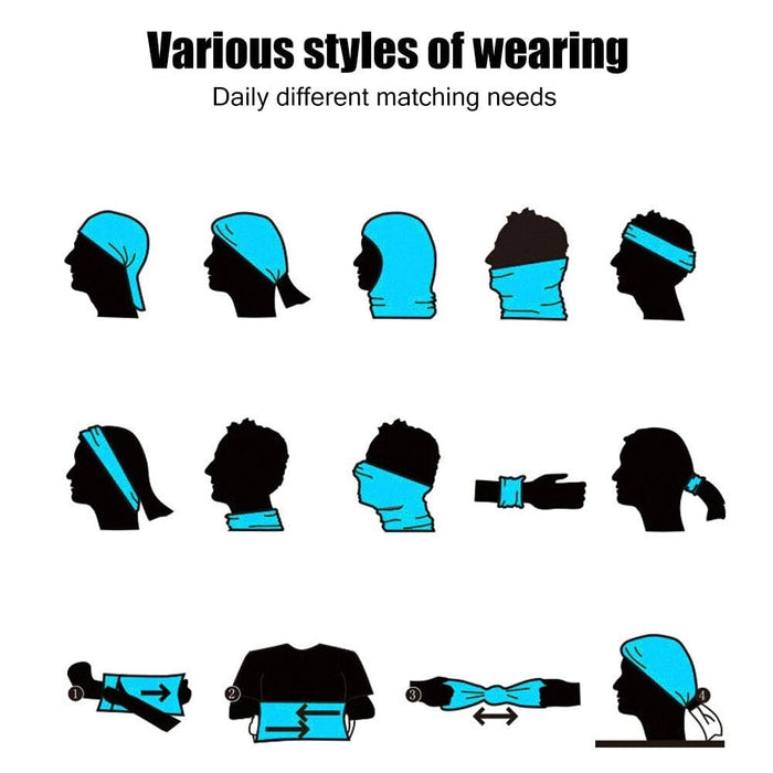 1pc Multipurpose Windproof Elastic Face Mask for Outdoor