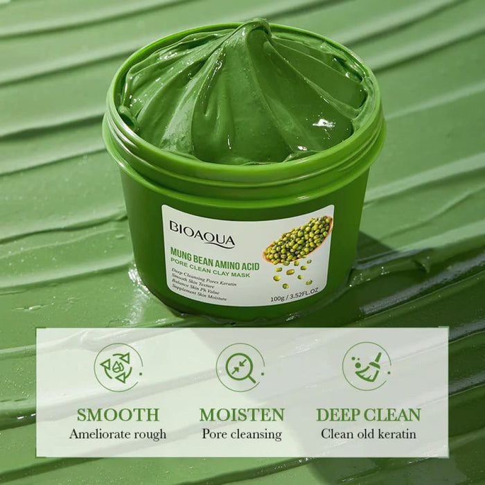Mung Bean Clay Brightening Blackhead Remover Deep Cleansing