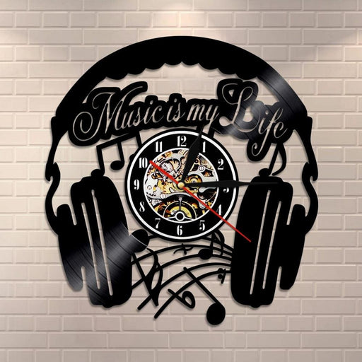 Music is my Life Inspirational Quote Home Decor Headphone