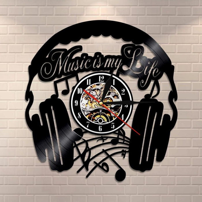 Music is my Life Inspirational Quote Home Decor Headphone