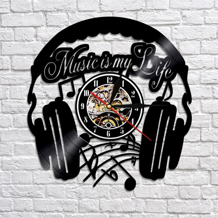 Music is my Life Inspirational Quote Home Decor Headphone