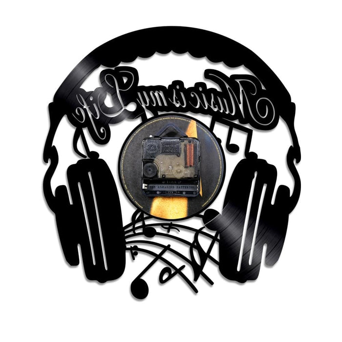 Music is my Life Inspirational Quote Home Decor Headphone