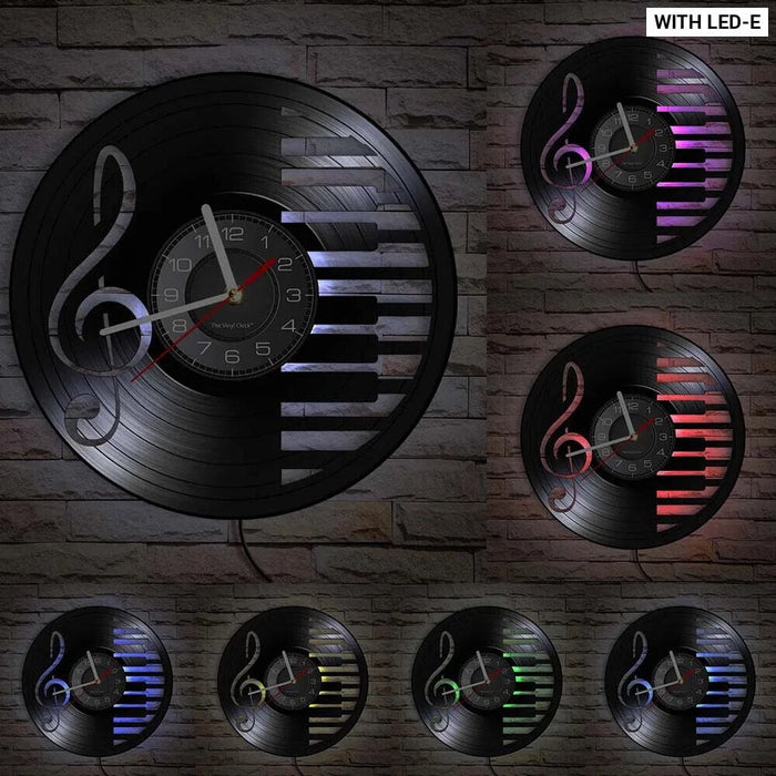 Musical Instrument Vinyl Wall Clock