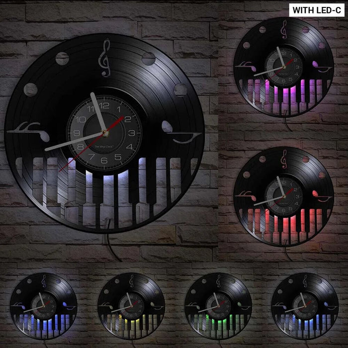 Musical Instrument Vinyl Wall Clock