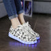 Musical Note Glowing Led Usb Charging All Sizes Sneakers