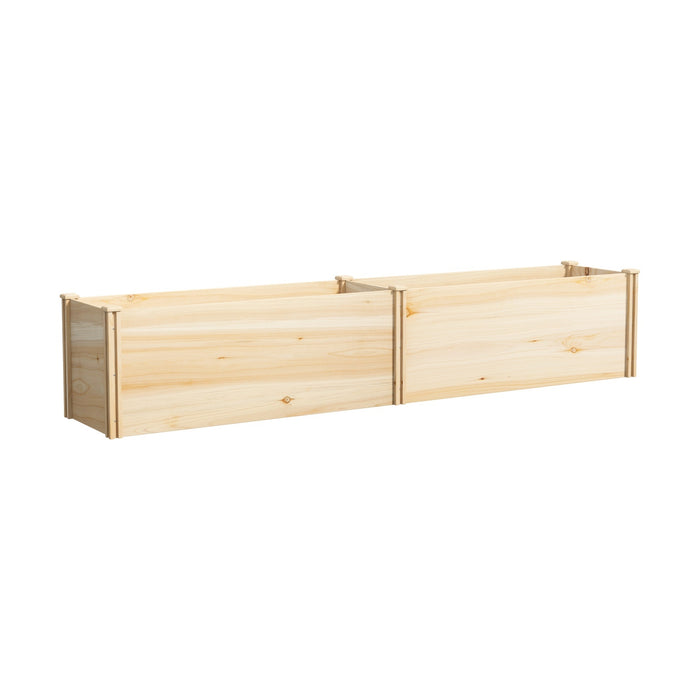 Garden Bed 240X45X45Cm Raised Wooden Planter Box Container Growing Plant