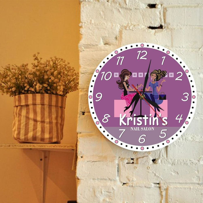 Nail Tech Modern Wall Clock Beauty Salon Spa Art Decor