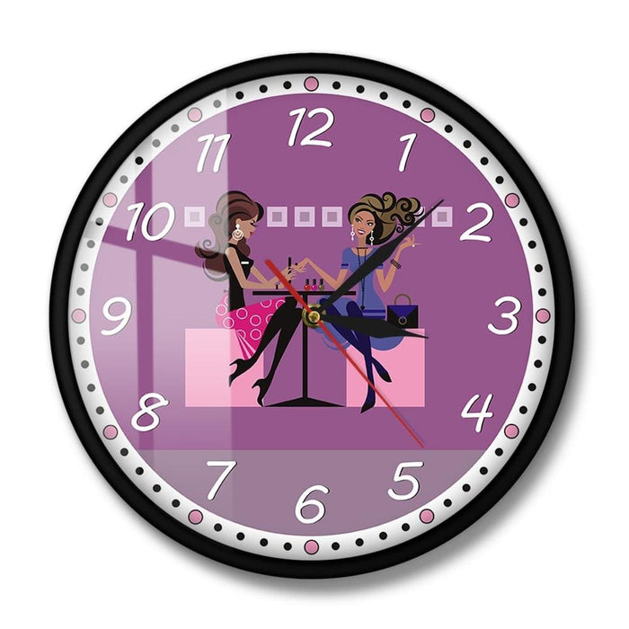 Nail Tech Modern Wall Clock Beauty Salon Spa Art Decor