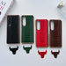 Nano Plating Genuine Leather Phone Case For Samsung Galaxy