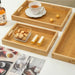 Natural Bamboo Tea Tray With Strap Handle