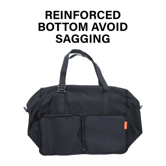 Navy Shopper Bag Travel Duffle Foldable Laptop Luggage