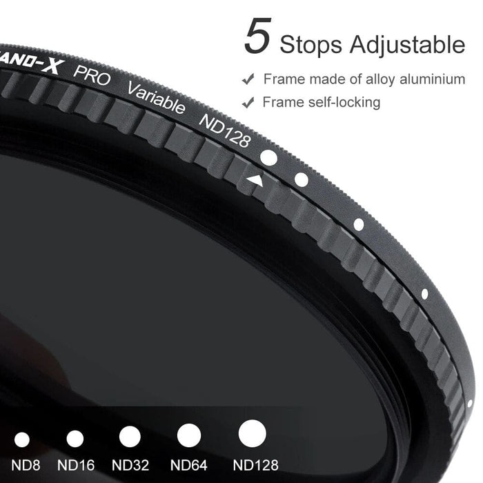 Nd8 - nd128 Variable Nd Filter 49mm 52mm 58mm 62mm 67mm