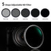 Nd2-nd32 Fader Nd Filter 67mm 72mm 77mm 82mm no x Spot