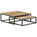 Nesting Coffee Tables 2 Pcs Solid Mango Wood Txbtnk