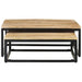 Nesting Coffee Tables 2 Pcs Solid Mango Wood Txbtnk