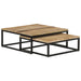 Nesting Coffee Tables 2 Pcs Solid Mango Wood Txbtnk