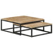 Nesting Coffee Tables 2 Pcs Solid Mango Wood Txbtnk