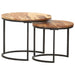 Nesting Tables 2 Pcs Solid Wood Acacia Xnlonl