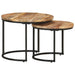 Nesting Tables 2 Pcs Solid Wood Mango Ttikkk