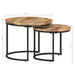 Nesting Tables 2 Pcs Solid Wood Mango Ttikkk