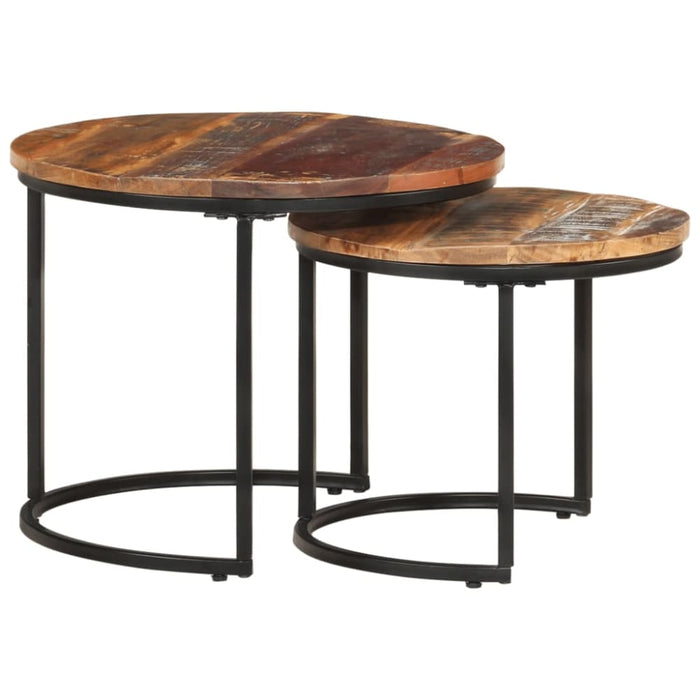 Nesting Tables 2 Pcs Solid Wood Reclaimed Ttnbbb