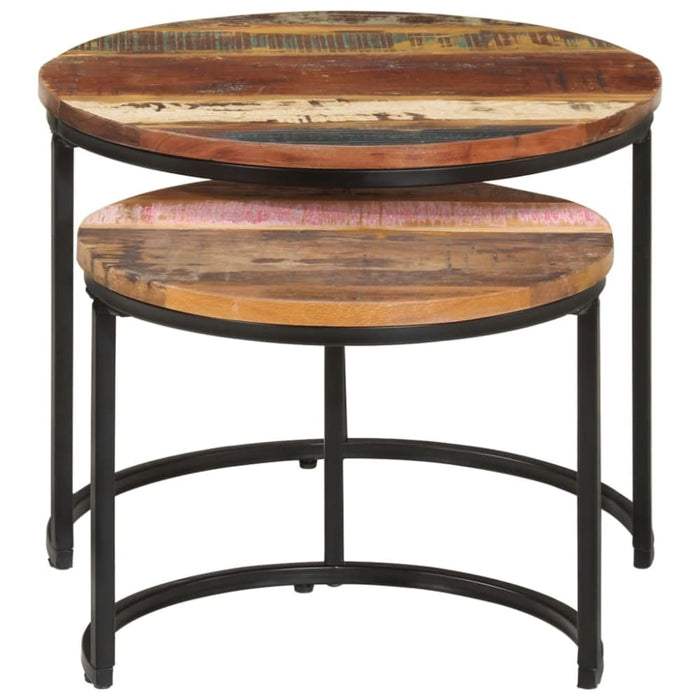 Nesting Tables 2 Pcs Solid Wood Reclaimed Ttnbbb