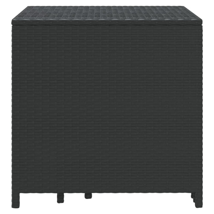 Nesting Tables 3 Pcs Black Poly Rattan Tokaox
